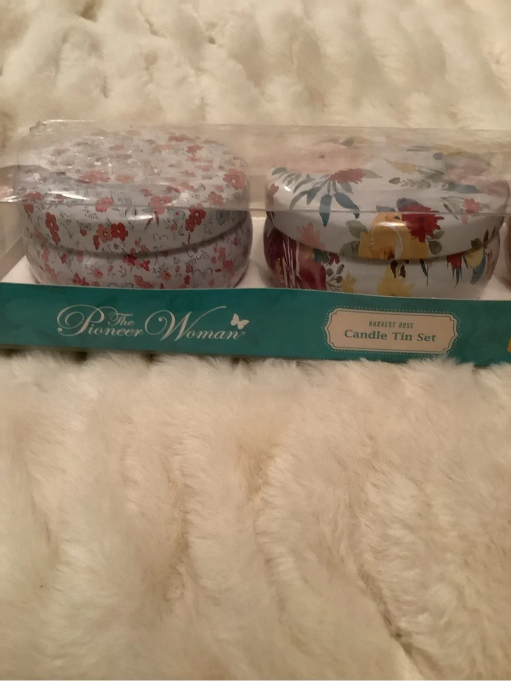 Pioneer Woman 3-Piece Baked Goods Collection Tin Candles Set